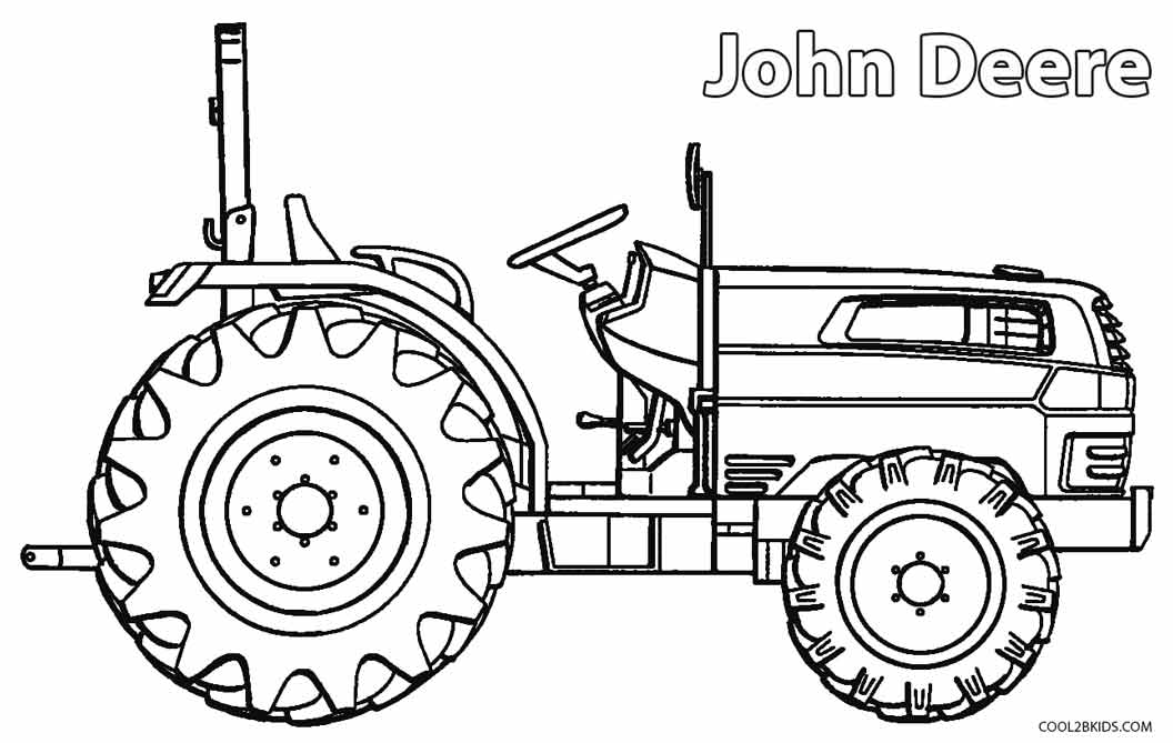 john deere tractor coloring pages free