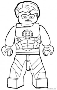 Lego Green Lantern Coloring Pages