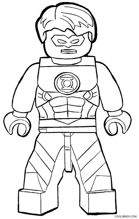 Printable Green Lantern Coloring Pages For Kids