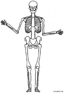 Skeleton Coloring Pages Free