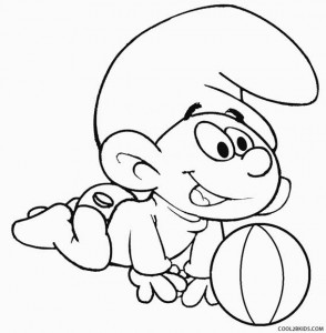 Baby Smurf Coloring Pages