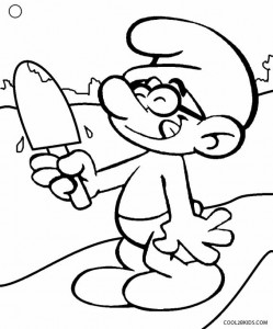 Brainy Smurf Coloring Pages