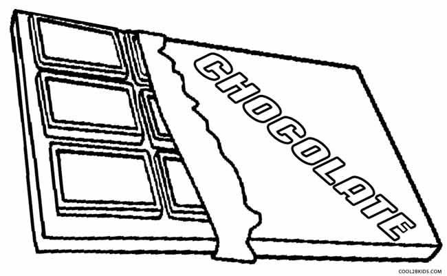 chocolate bar coloring pages