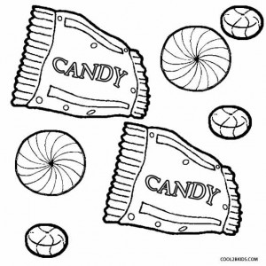 Candy Coloring Page