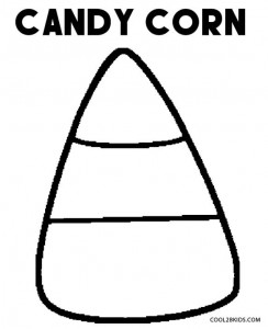 Candy Corn Coloring Pages