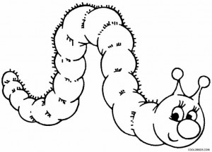 Cartoon Caterpillar Coloring Pages