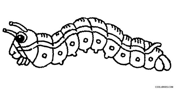 caterpillar coloring pages for preschool