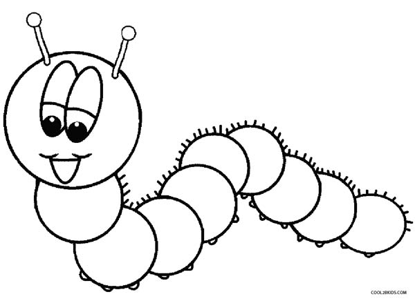 Caterpillar Coloring Page 1
