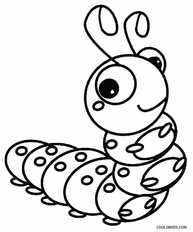 caterpillar coloring pages for preschool