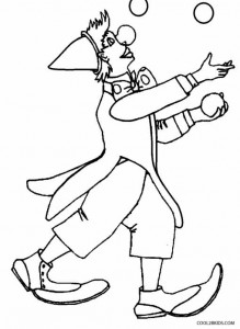 Circus Clown Coloring Pages