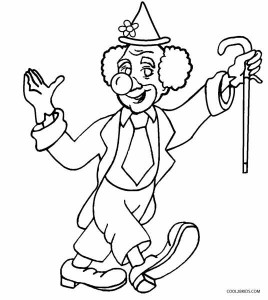 Clown Coloring Page