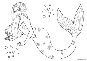 free barbie mermaidia coloring pages