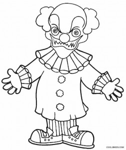 Killer Clown Coloring Pages