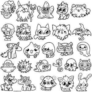 Moshi Monsters Coloring Pages Moshlings