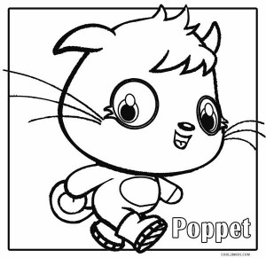 Moshi Monsters Coloring Pages Poppet