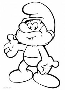 Papa Smurf Coloring Pages to Print