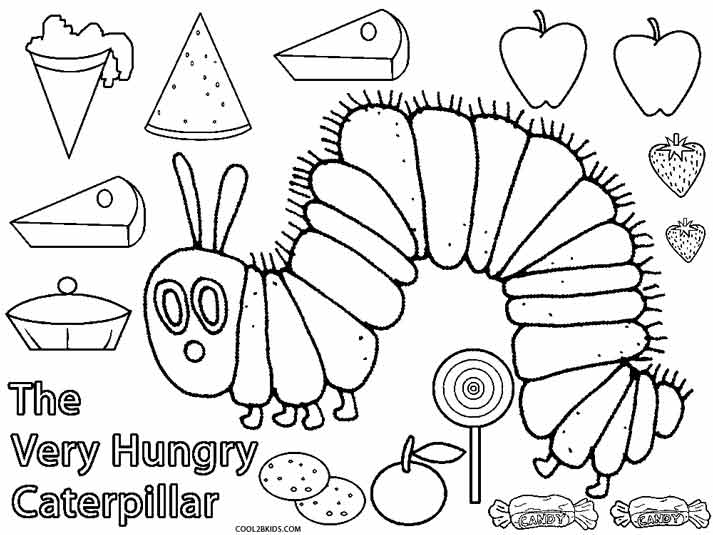 Download Printable Caterpillar Coloring Pages For Kids