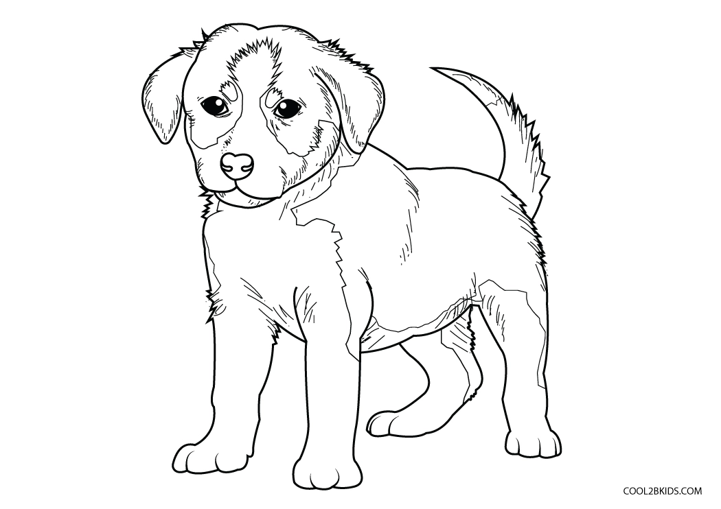 realistic puppy coloring pages coloring home - dog coloring pages