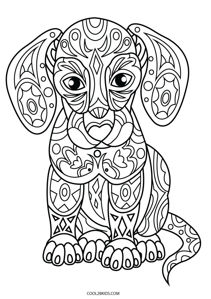 8600 Collection Coloring Pages Cute Dogs  Best Free