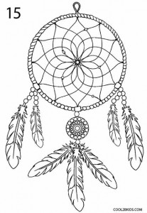 How to Draw a Dreamcatcher Step 8