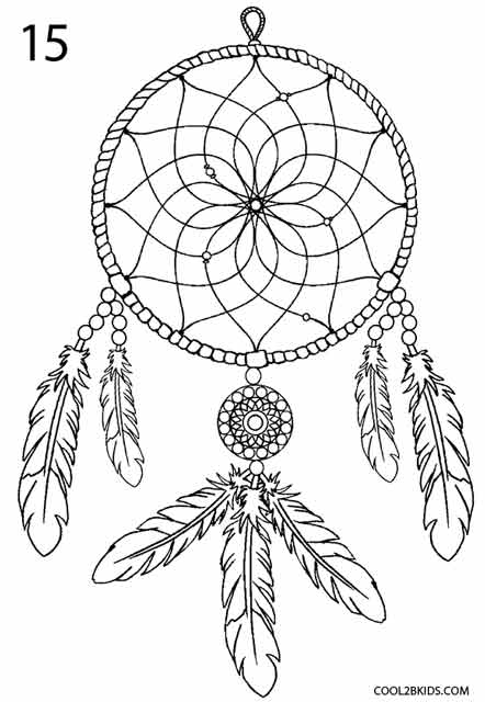 How To Draw A Dreamcatcher Step By Step Cool2bkids