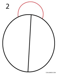How to Draw a Ladybug Step 2