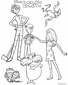 Lorax Characters Coloring Pages