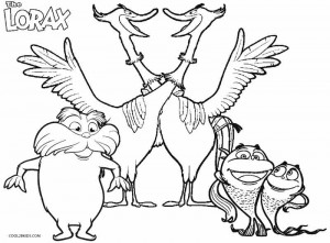 Lorax Fish Coloring Pages 300x221