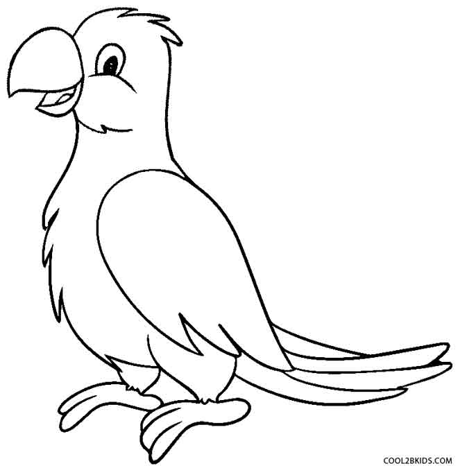 Coloring Picture Of Parrot 2