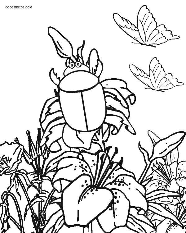Printable Bug Coloring Pages For Kids