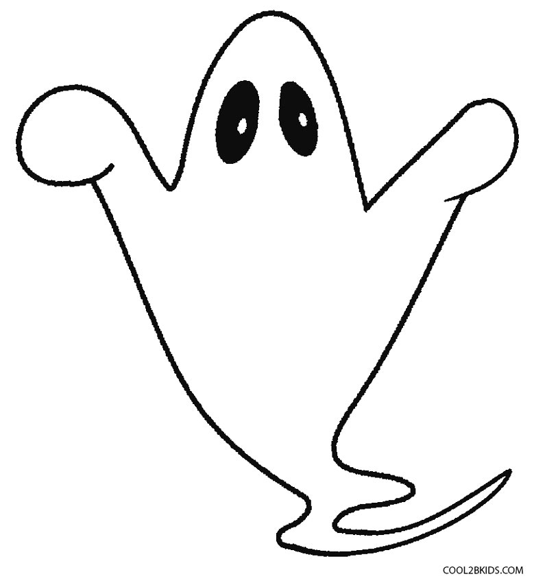 Printable Ghost Coloring Pages For Kids