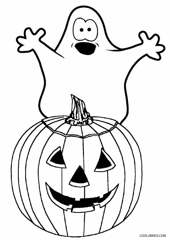 Printable Ghost Coloring Pages For Kids