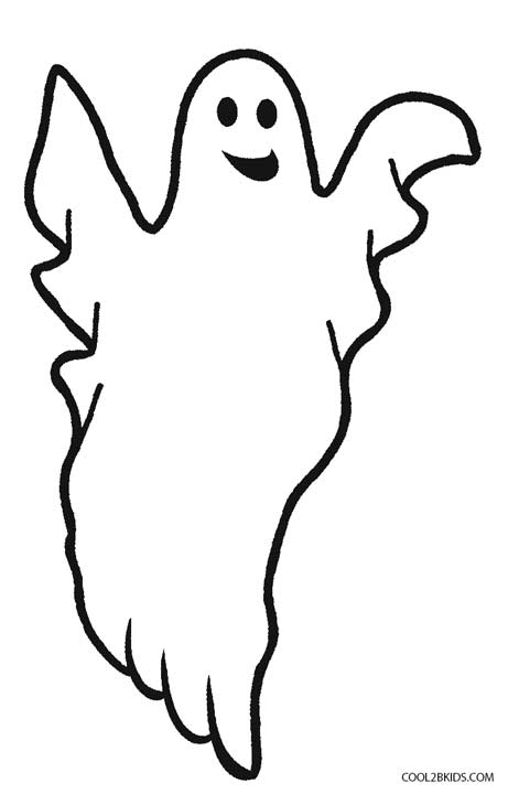 Printable Ghost Coloring Pages For Kids