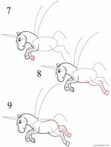 How to Draw a Unicorn Step 3