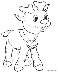 Baby Rudolph Coloring Pages