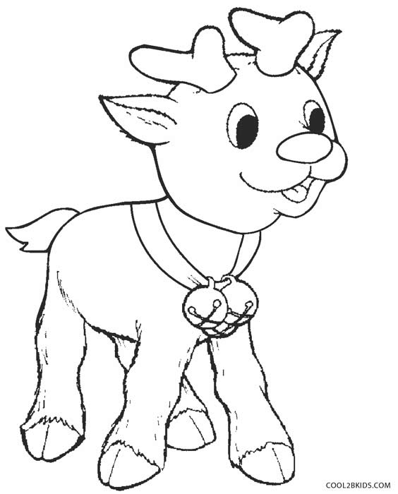 rudolph coloring pages