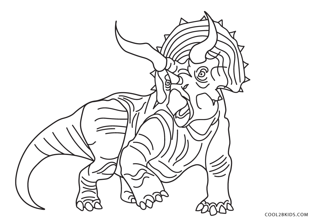 Printable Dinosaur Coloring Page for Kids