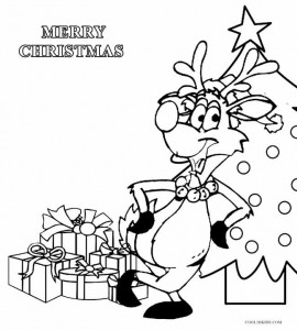 Funny Christmas Coloring Pages