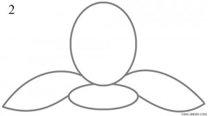 How to Draw Lotus Flower Step 2