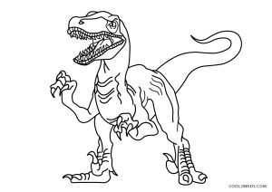 realistic dinosaurs head coloring pages