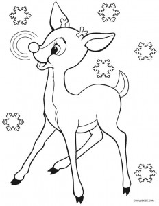 Rudolph Coloring Page