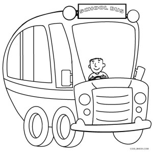 School Bus Coloring Page Printable