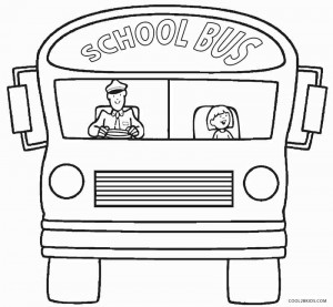 School Bus Driver Coloring Page
