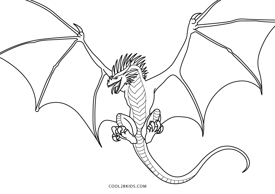 Printable Dragon Coloring Pages For Kids