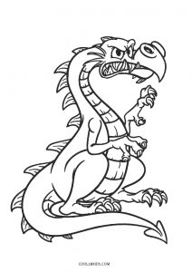 printable dragon coloring pages for kids