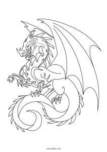 printable dragon coloring pages for kids