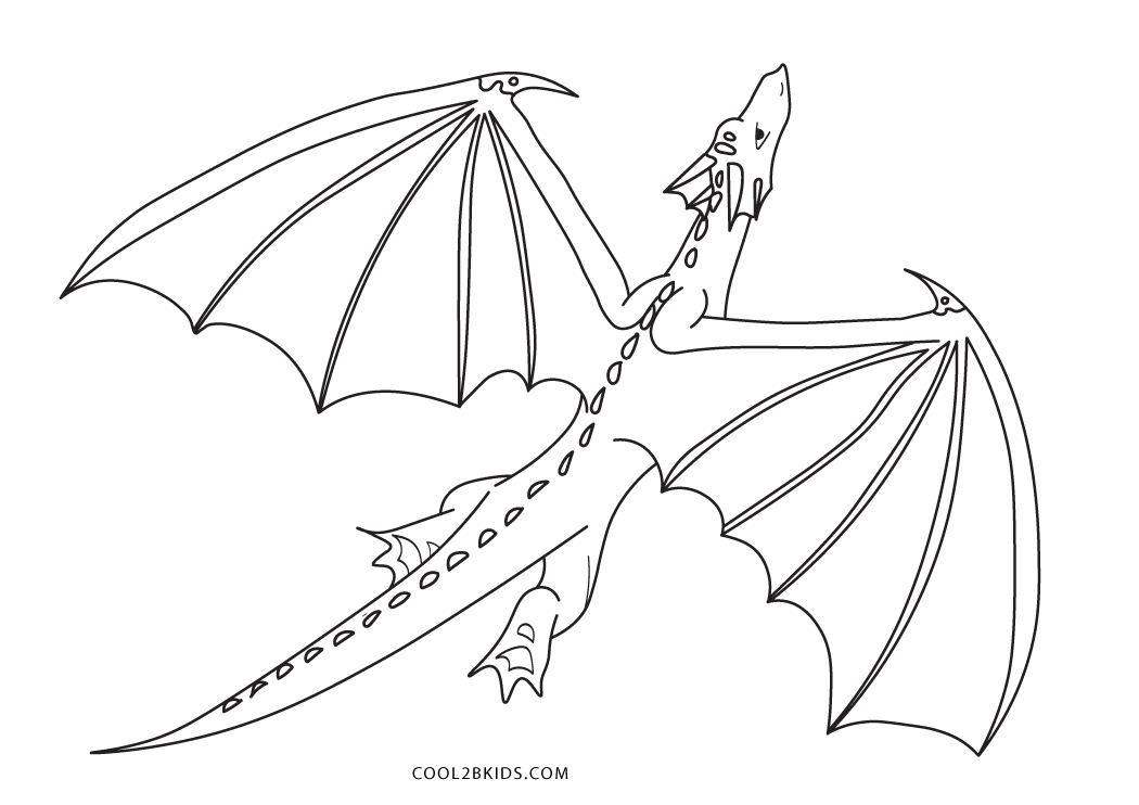 Printable Dragon Coloring Pages For Kids