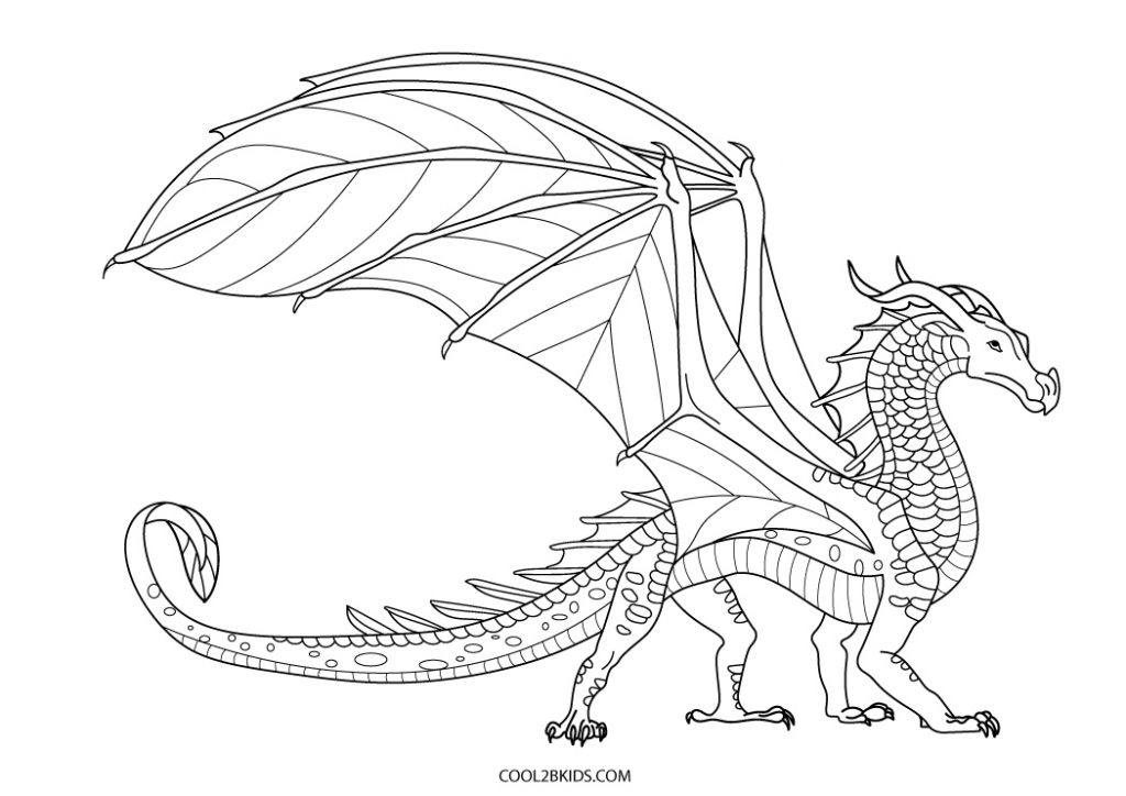 free printable dragon coloring pages