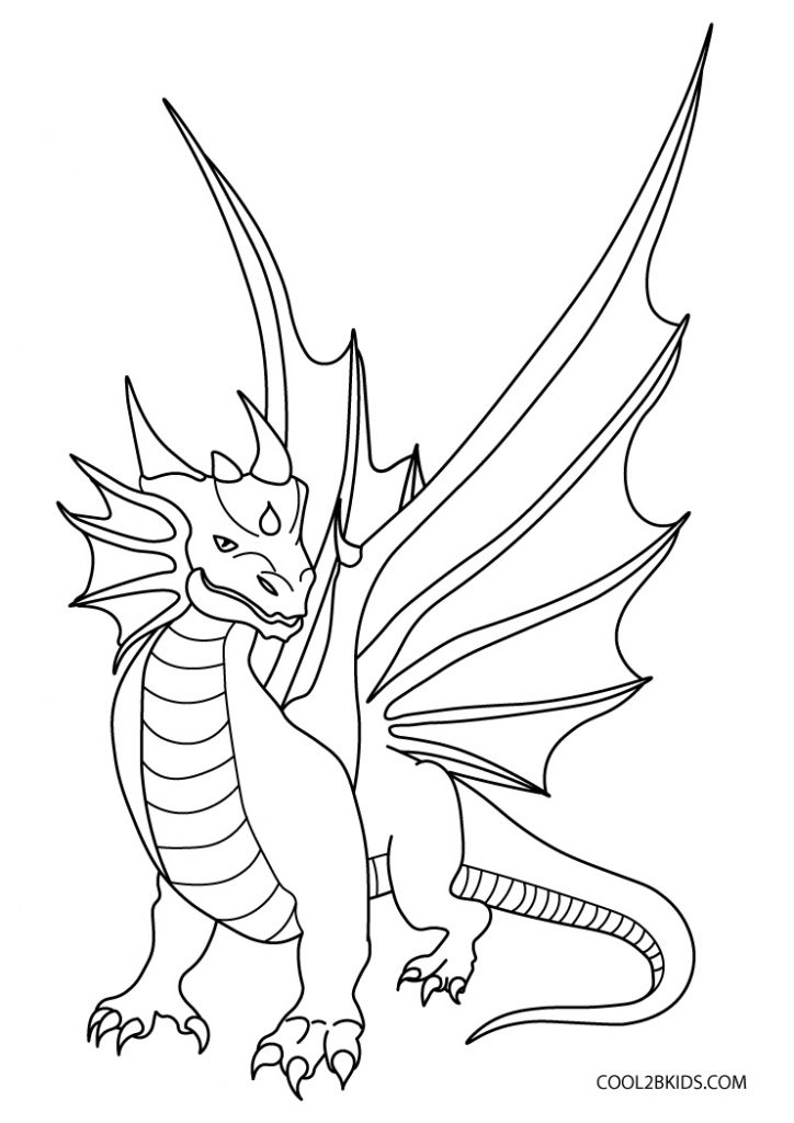 Printable Dragon Coloring Pages For Kids