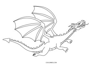 printable dragon coloring pages for kids